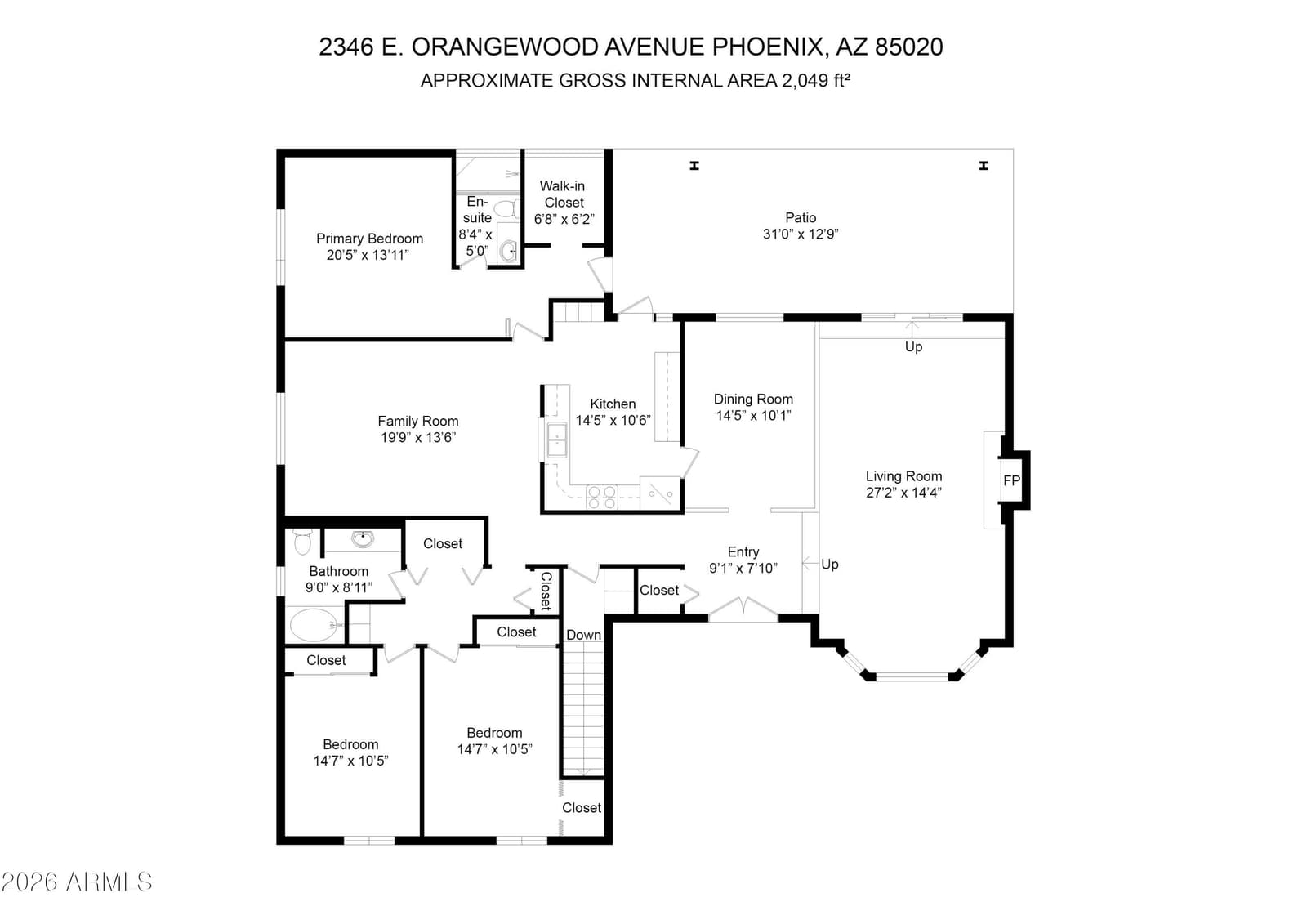 2346 E ORANGEWOOD Avenue, Phoenix, AZ 85020 — photo 48 of 49