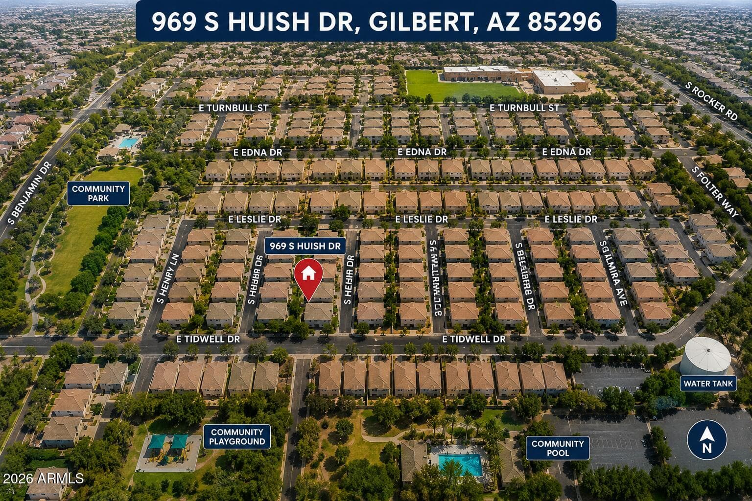 969 S Huish Drive, Gilbert, AZ 85296 — photo 40 of 42